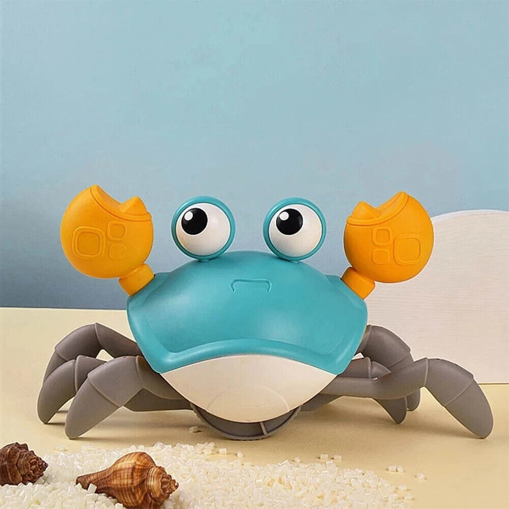 Hot Sensing Crawling Crab Baby Toy Light Projection Simulation Interactive Toys