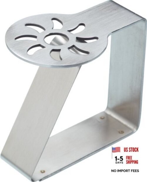 Set Of 4 Stainless Steel Sun Pattern Table Cloth Clips