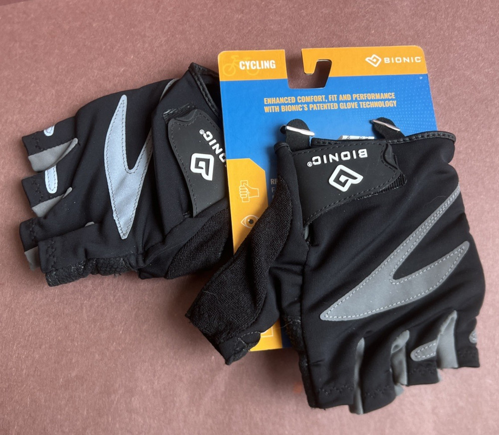 BIONIC Gloves Half Finger Cycling Gloves Men's Small NWT