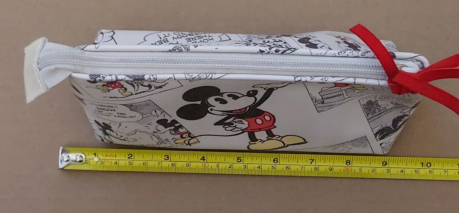 Disney Mickey Mouse vegan leather Cosmetic Bag Zip Pouch