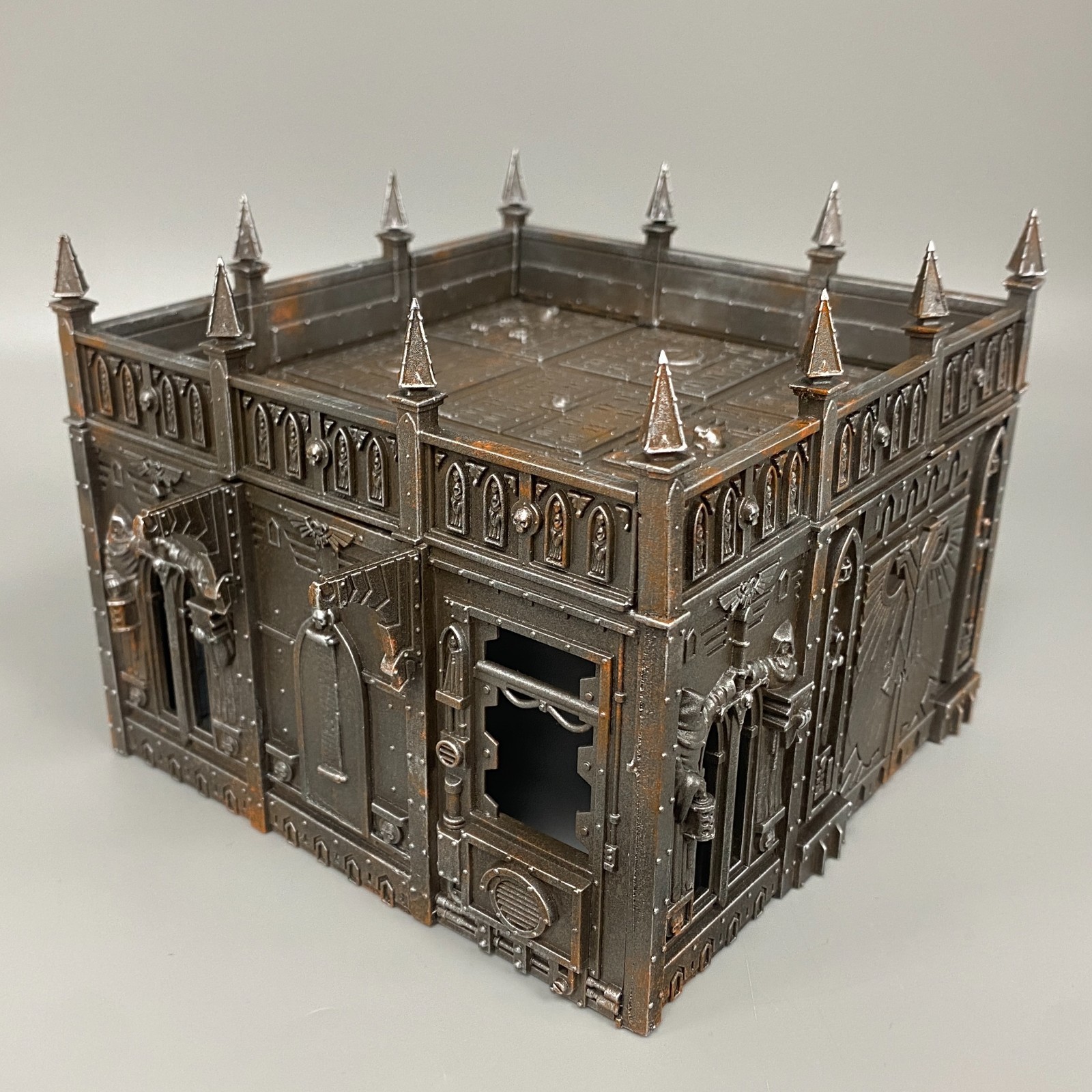 PAINTED SECTOR IMPERIALIS BUNKER BUILDING RUIN TERRAIN SCENERY WARHAMMER 40K