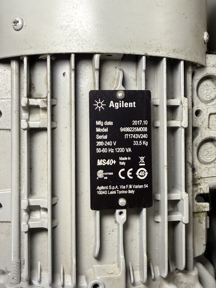 Agilent Technologies MS40+ Rotary Vane Pump 9499225M008