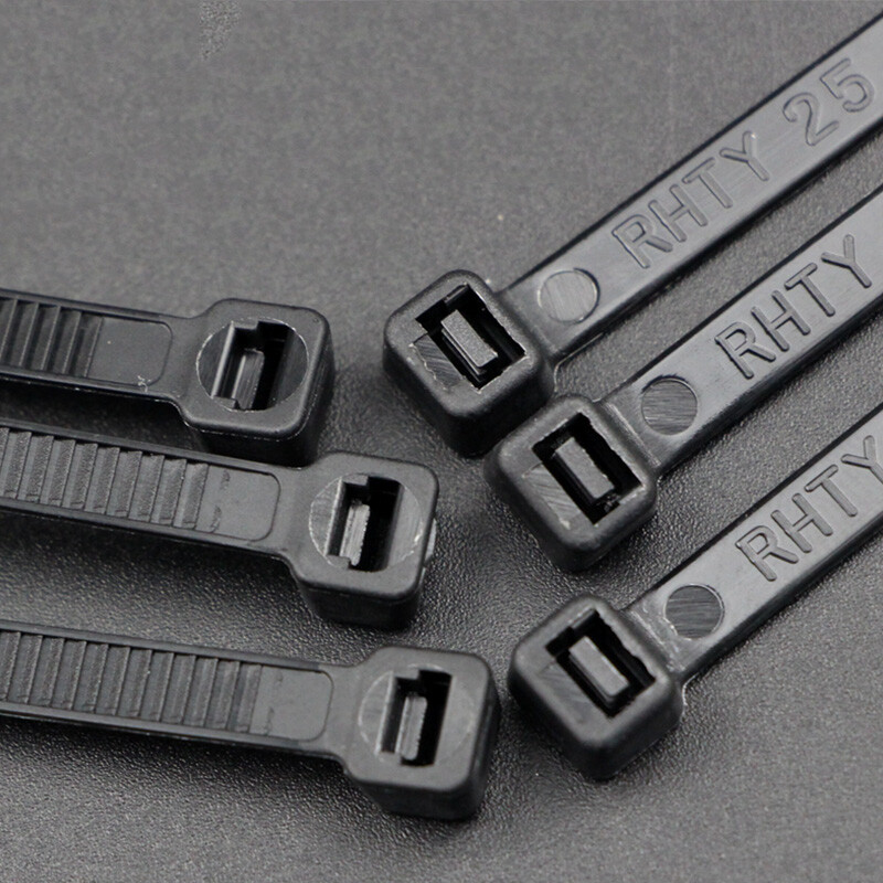5.2mm Width Cable Ties Nylon Zip Tie Wraps Strong Long Multiple Size White/Black