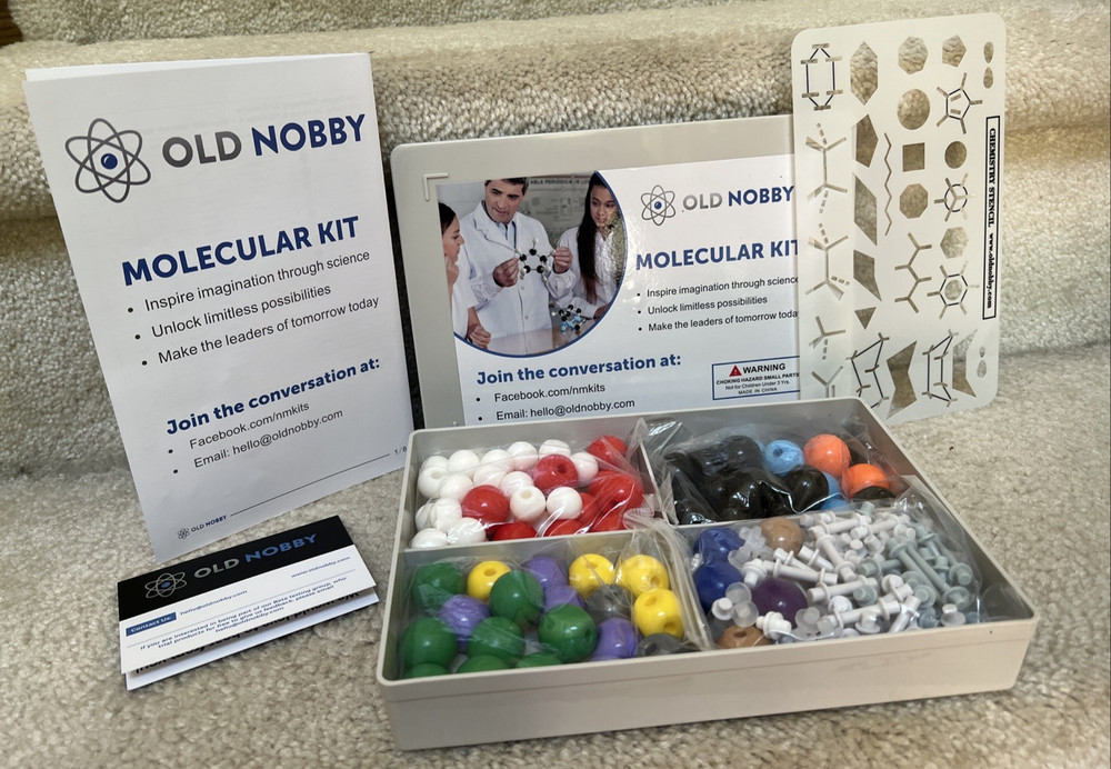 OLD NOBBY Molecular Model Kit (Learning Guide Included) NEW