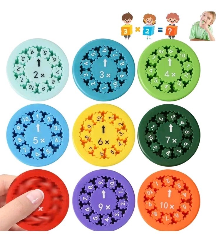 Math Fidget Spinners For Learning Multiplication/Division Spinner Toy For...