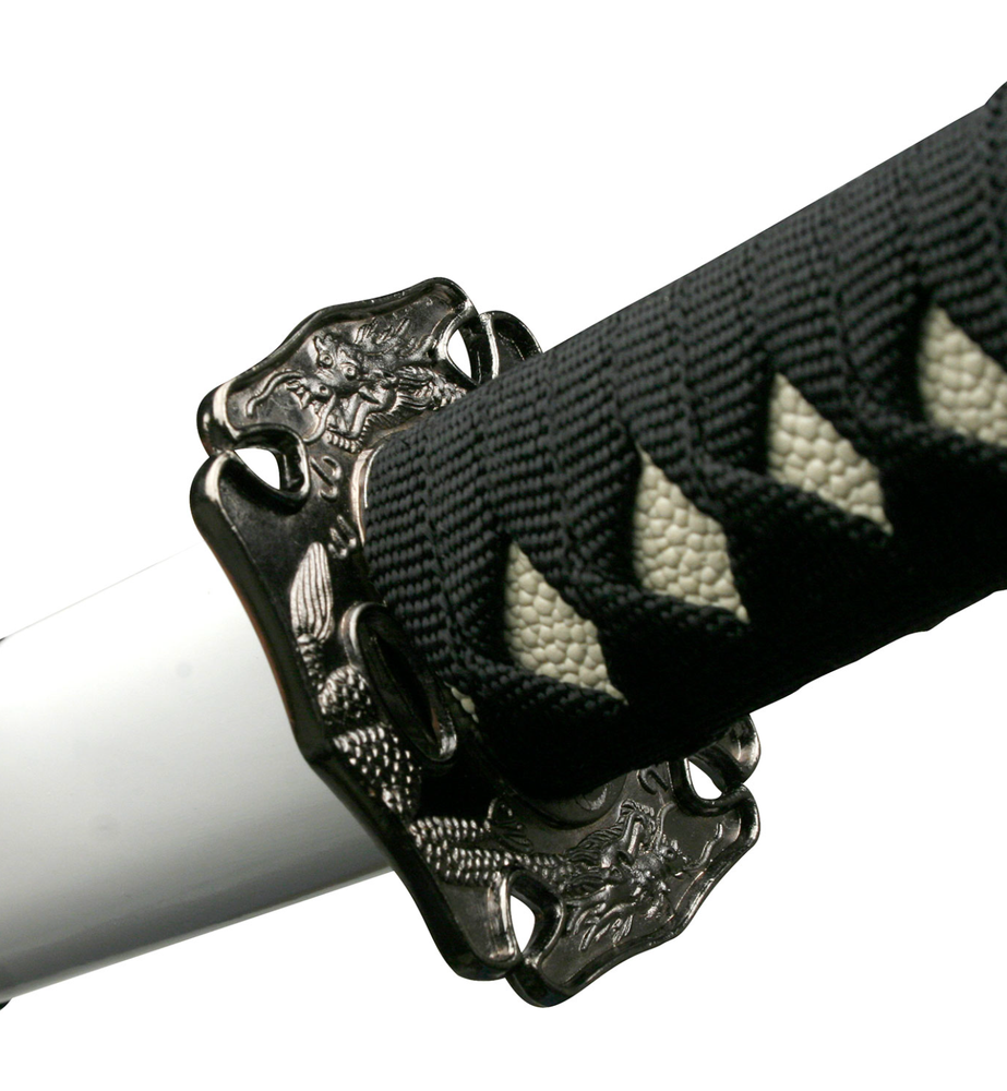 SWORD 38" SAMURAI KATANA w/ DISPLAY STAND white not sharp