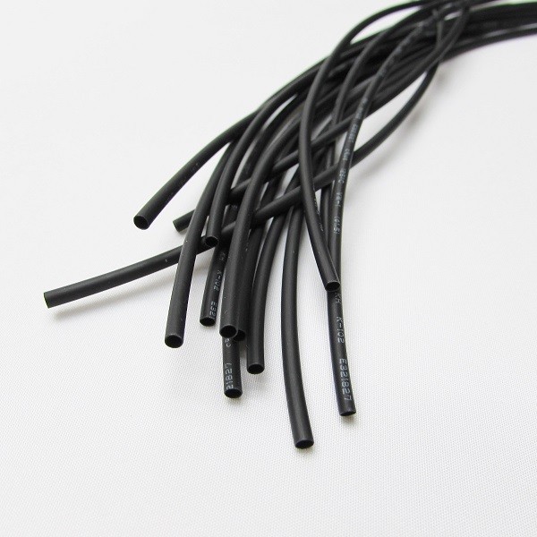 1/16" ID Black Heat Shrink Tube 2:1 ratio wrap (6x9" = 4 ft) inch/feet/to 1.5mm