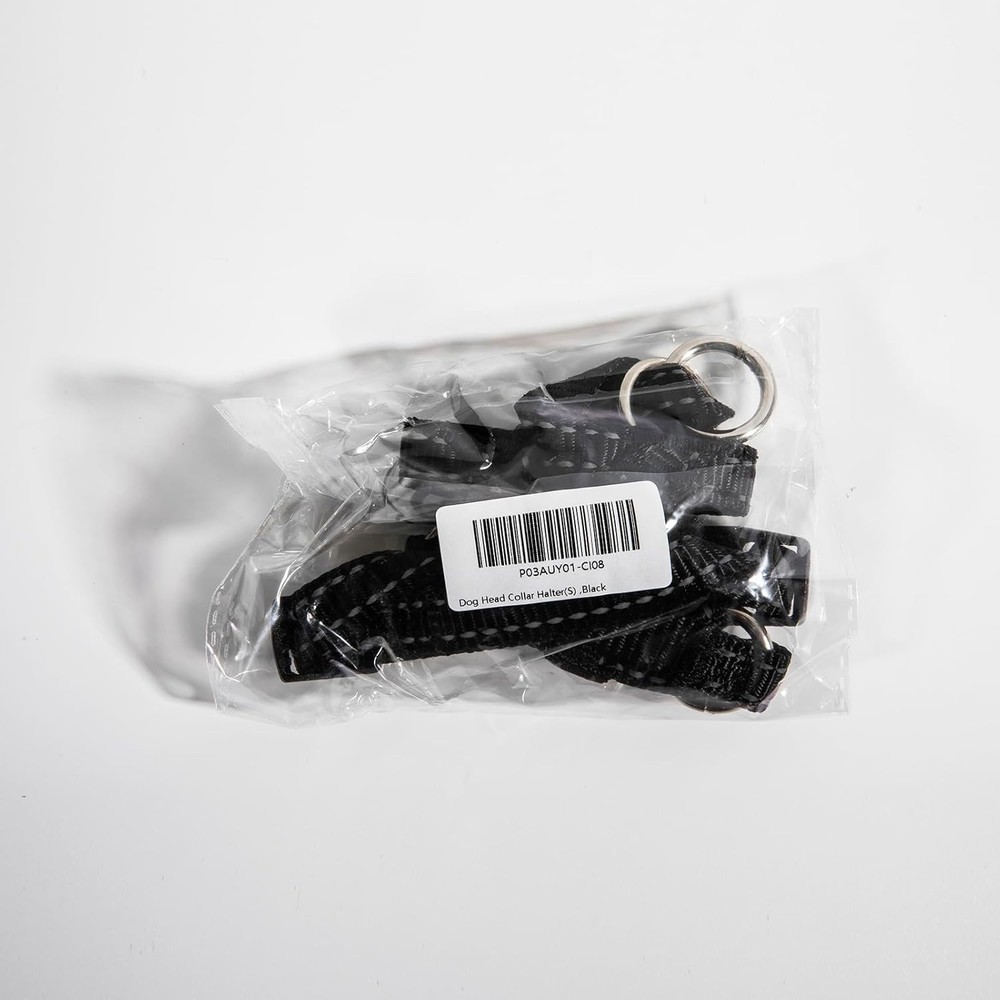 Pet Nylon Dog Head Collar Muzzle Reflective Adjustable Bark Control No Pull Easy