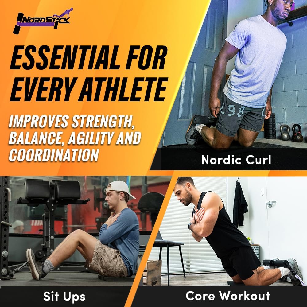 NordStick Nordic Hamstring Curl Strap The Original Hamstring Curl Exercise fo...