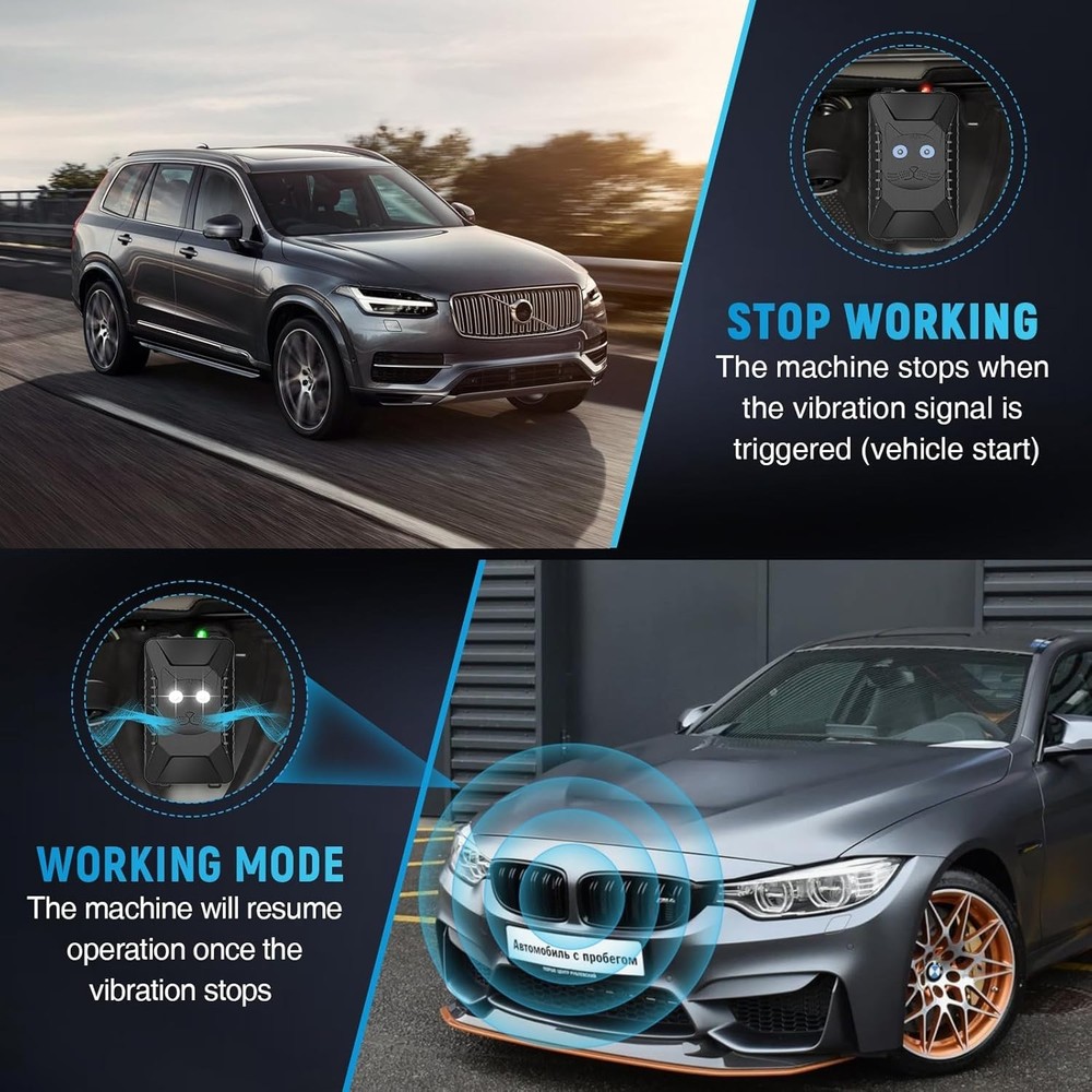 Rodent Repellent with Strobe Light, Battery-Powered Under