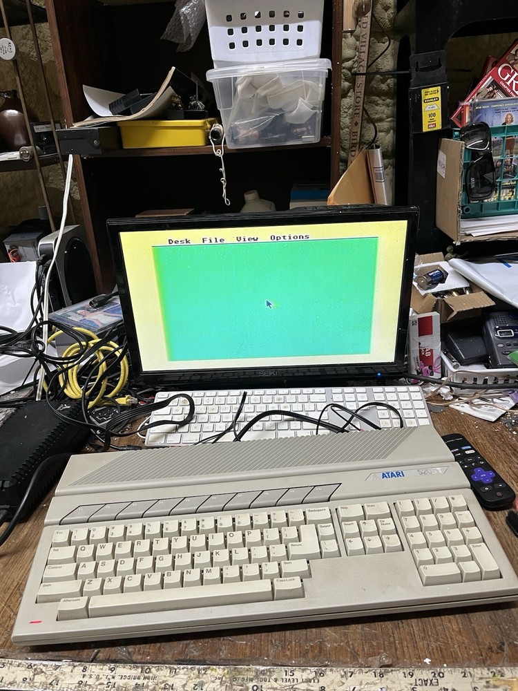 Atari 520ST STM Computer w/ Power Supply - Tested & Working!
