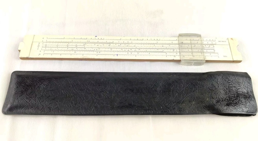 Slide Rule From Soviet Union Plastic Logarithm  Made in USSR 1970s