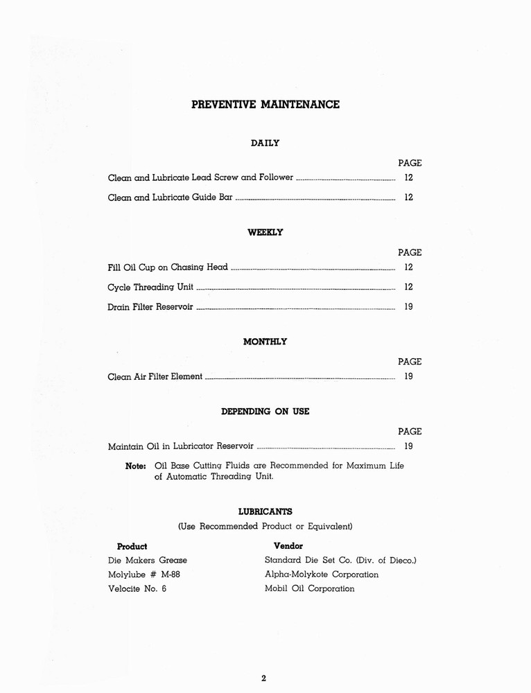 Hardinge HC Chucking Machine Auto Threading Unit Maintenance Manual #1311