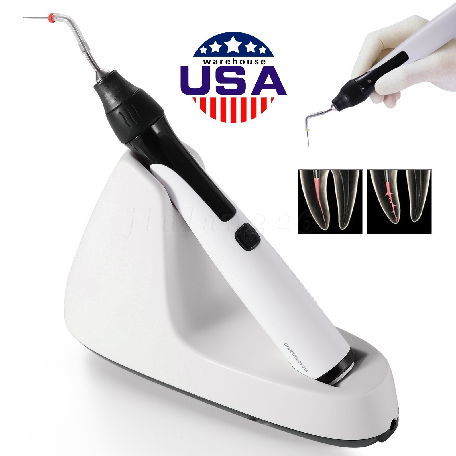 USA Dental Obturation System Gutta-percha Endodontic Heated Gun & Heated Pen