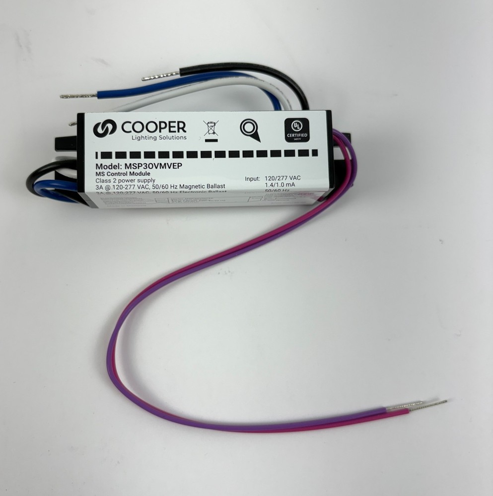 Cooper MSP30VMVEP MS Control Module 3A 120/277VAC Magnetic Ballast