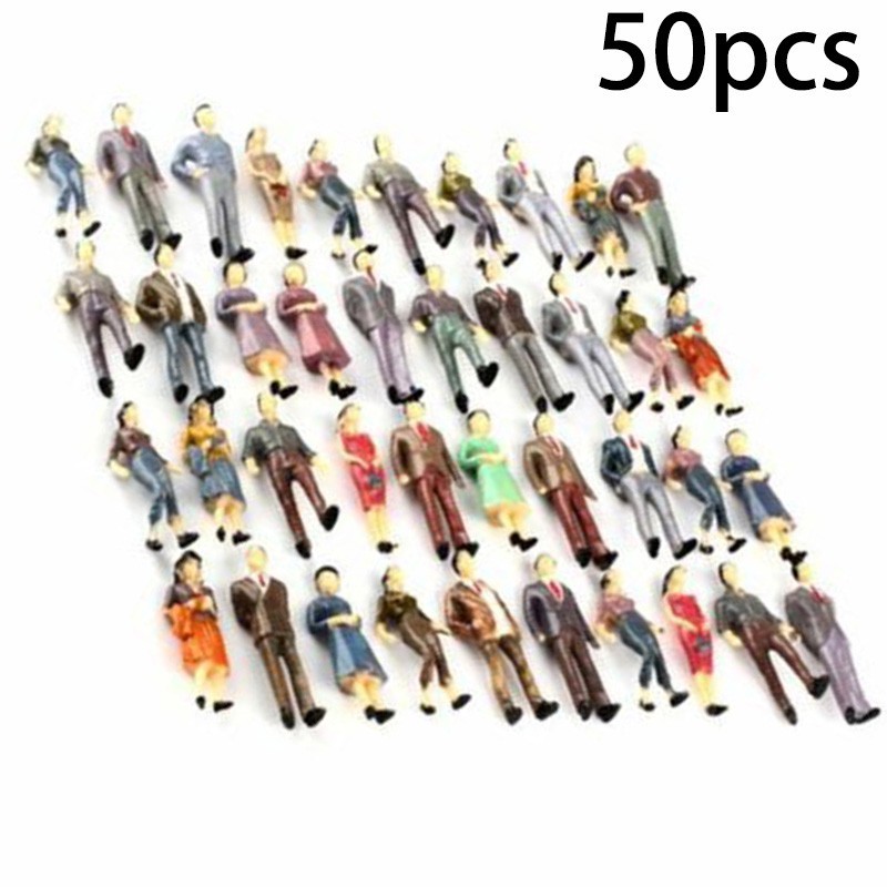 Model People Figures Mixed Color Pose Placement Decoration Accessories