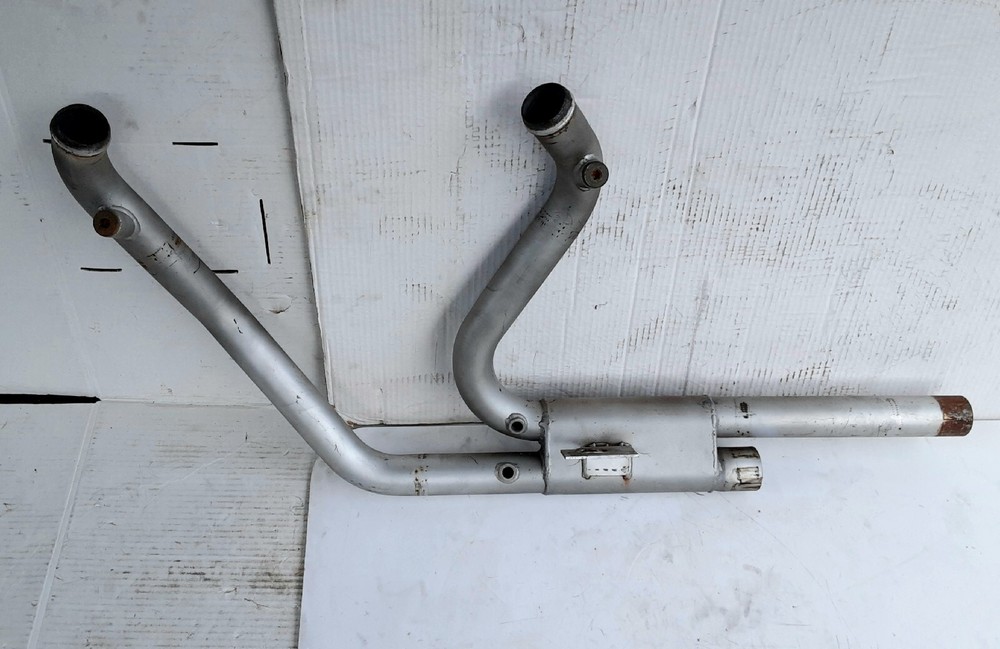 Harley Gray Header Exhaust Pipe