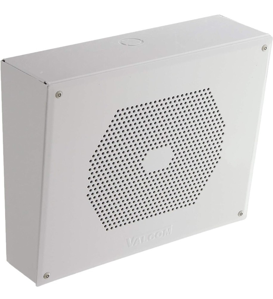 Valcom V-9852 Vandal Resistant 8" Wall Speaker One-Way (includes V-9807)