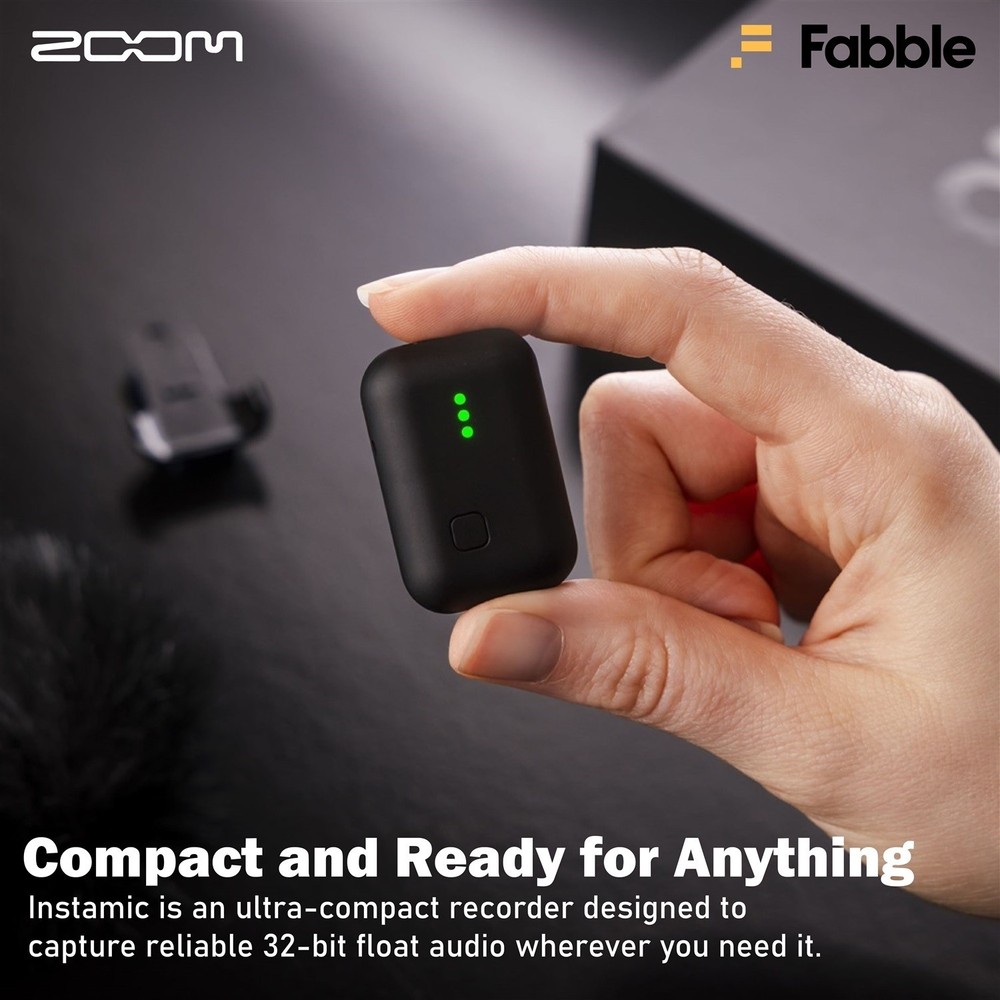 Zoom Instamic Pro Plus C Microphone and Recorder (Stereo/Mono) Bundle