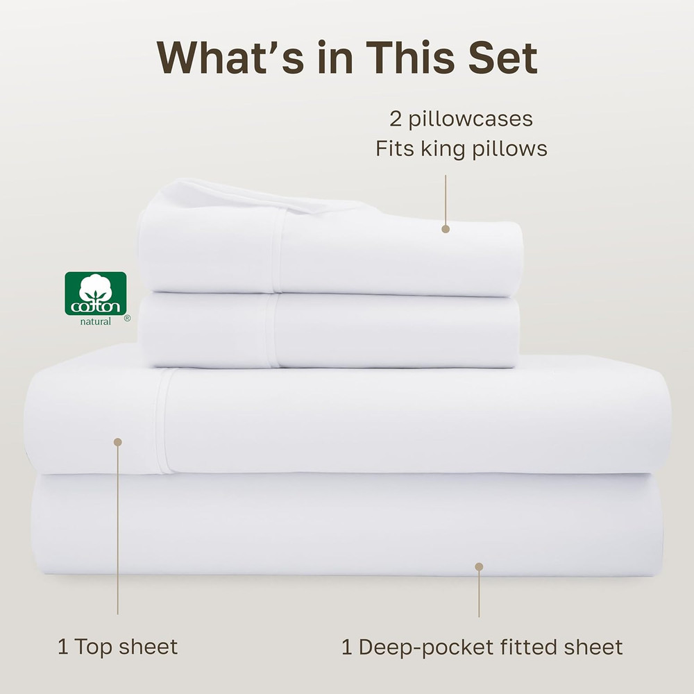 California Design Den King Sheets 400TC