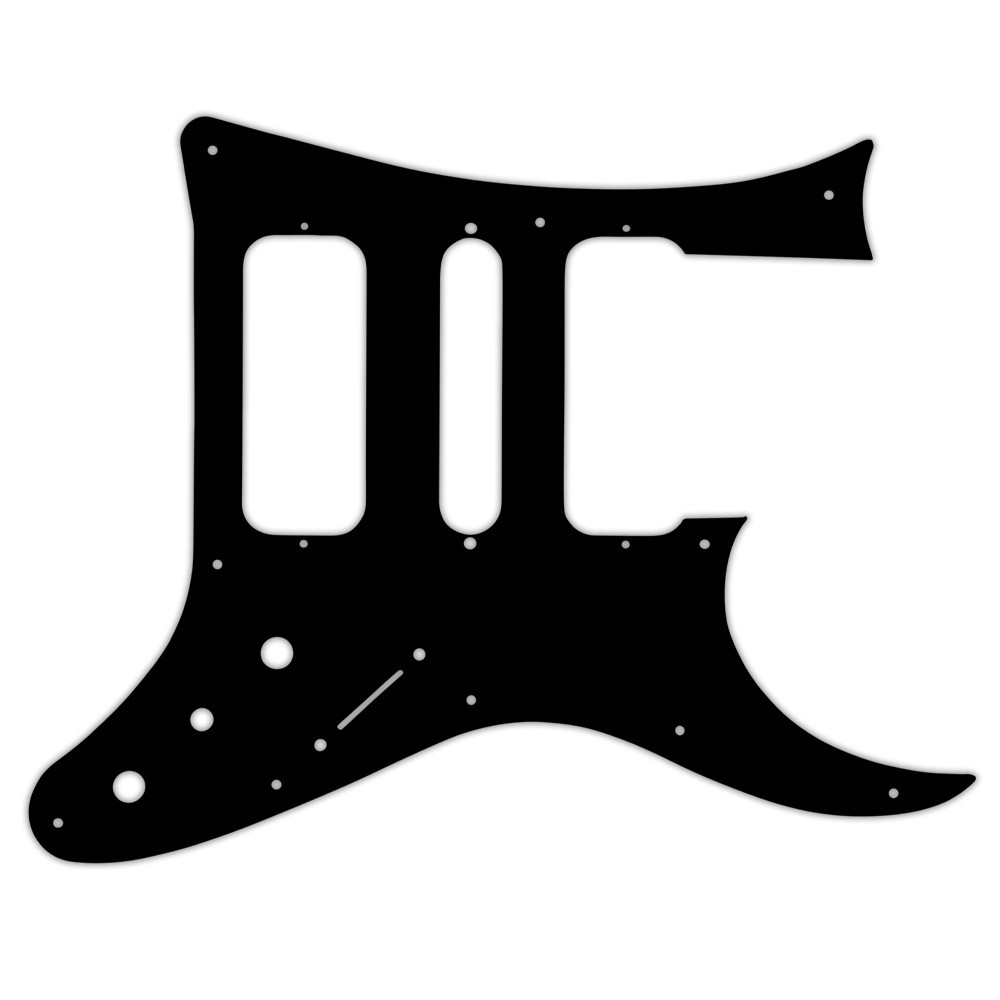 Custom Pickguard For Ibanez 8 String TAM10 Black White Black