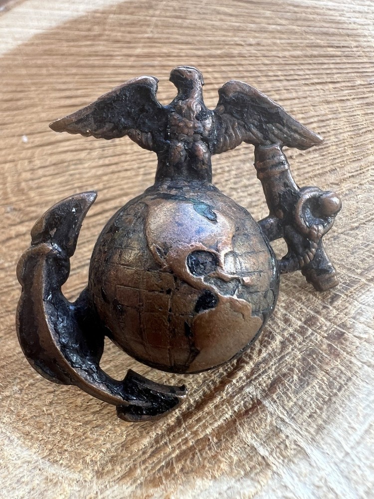 Pattern 1920 Service Enlisted Cap EGA Emblem USMC.