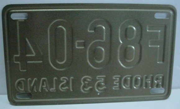 1953 Bicycle License Plates