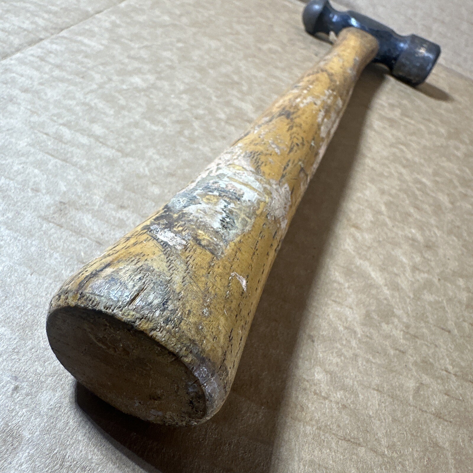 Vintage Vaughan S2012 12 Oz. Machinist Ball Peen Hammer Wood Handle Made In USA