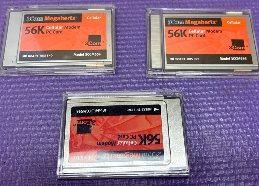 3Com Megahertz 56K Cellular Modem PC CARD (Qty 3)