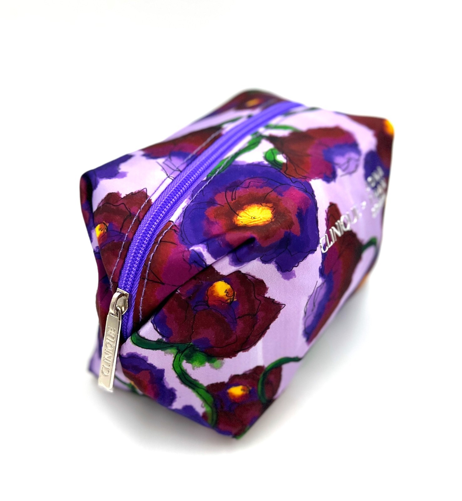 4 Bags: Clinique x Jona Than Cohen Cosmetic Makeup Bag with Flower Printed