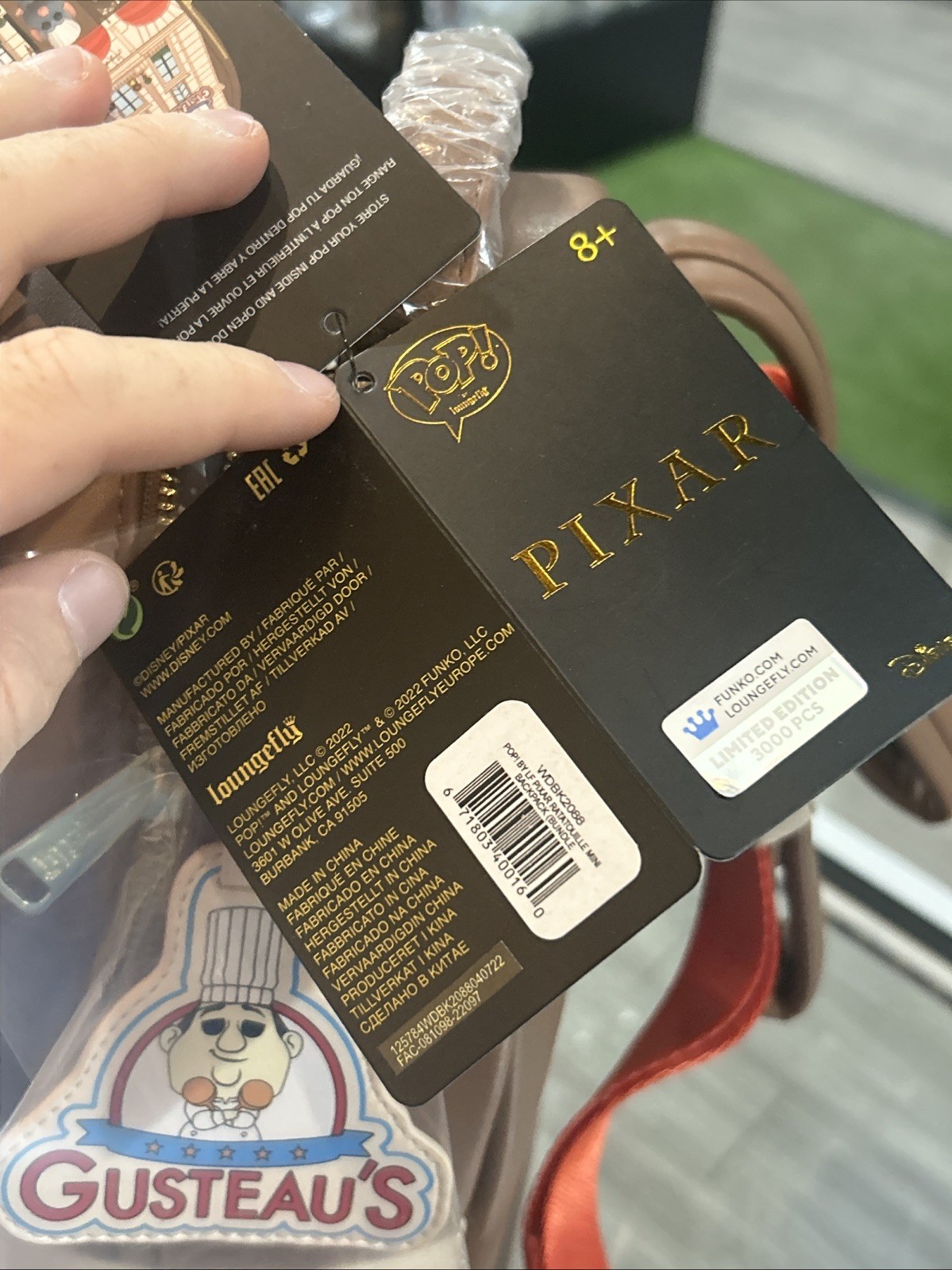 -NEW- Loungefly Ratatouille Bag Gusteau Restaurant Mini Backpack Funko LE 3,000