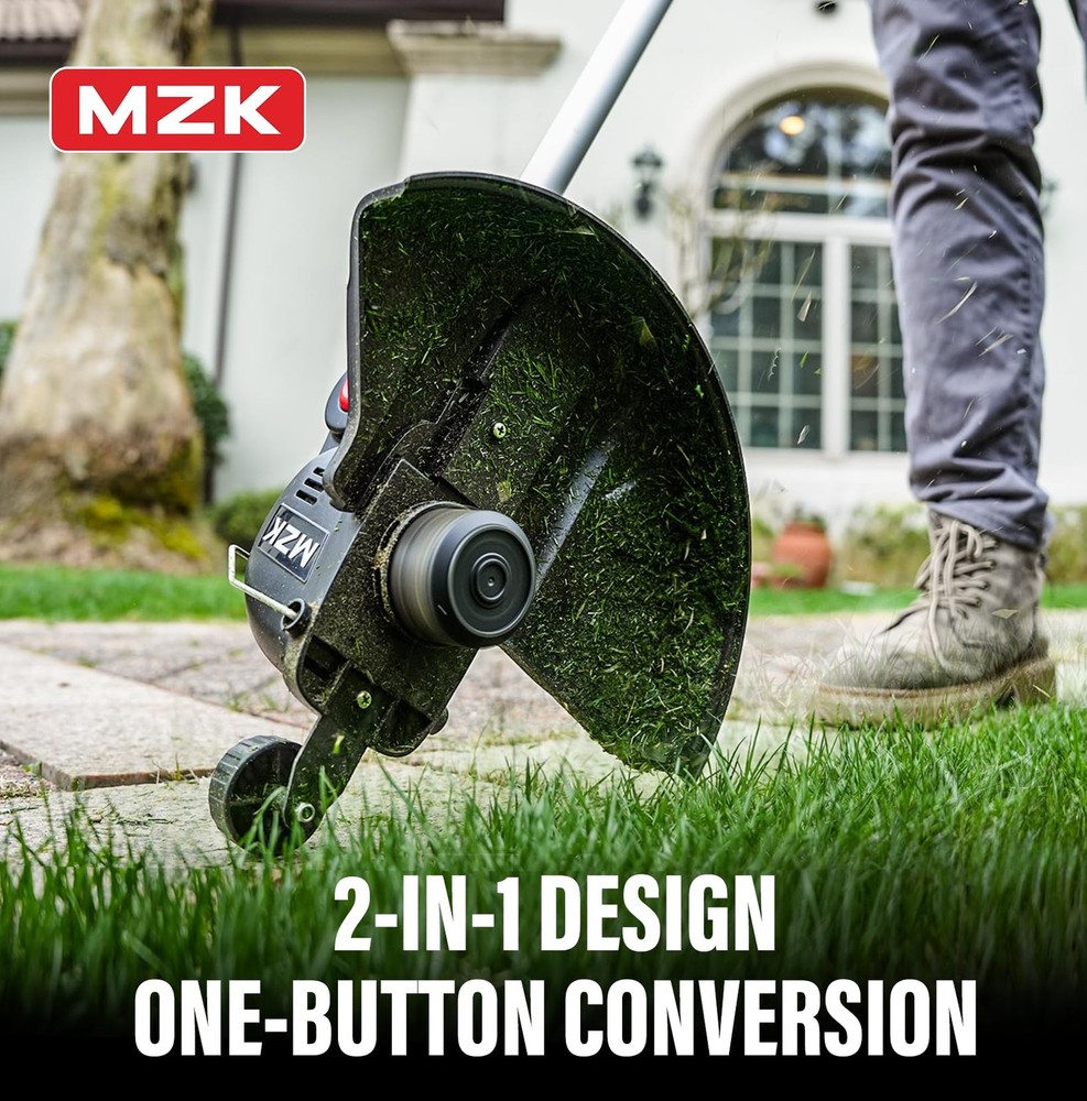 20V 12'' Cordless String Trimmer, Grass Trimmer&Edger with 8 Replacement Spoo...