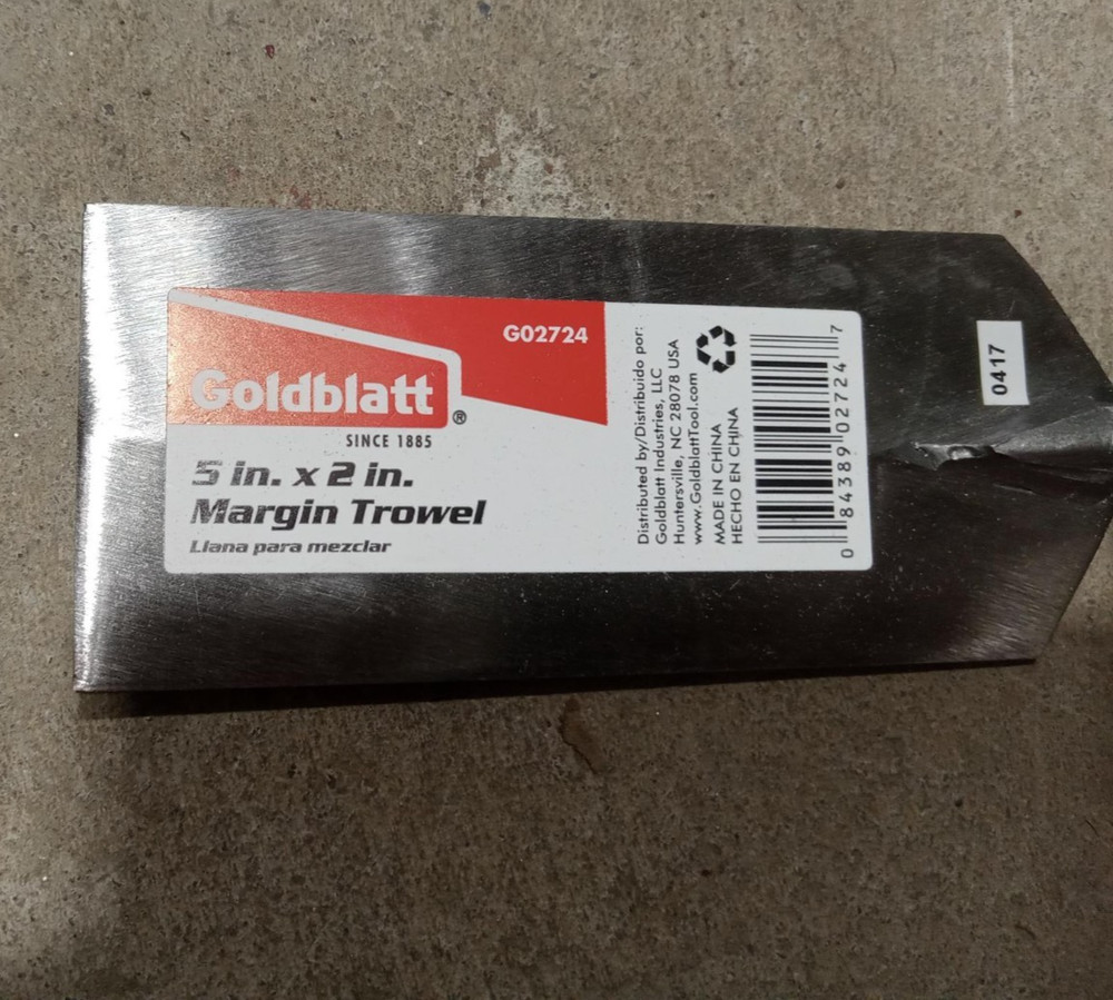2PACK Goldblatt Bent Scraper & Margin Trowel 3in & 5in BUNDLE