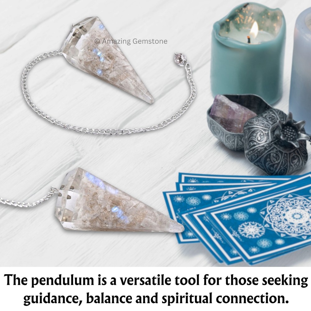 Moonstone Orgone Crystal Pendulums