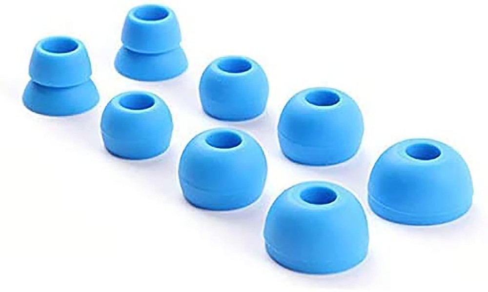 Replacement Silicone Ear Tips Earbuds Buds Set Compatible with small, Blue