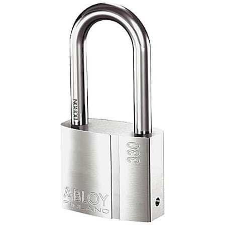 Abloy Pli330/50B-Kd Padlock, Keyed Different, Long Shackle, Rectangular Brass