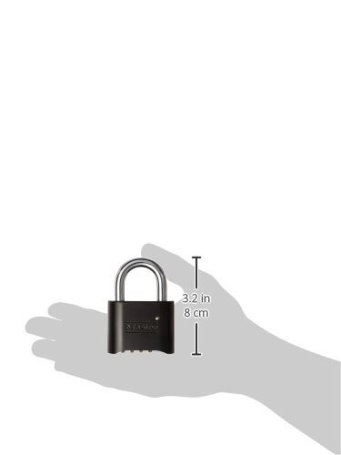 Solid Combination Padlocks Master 178BLK Pack of 6