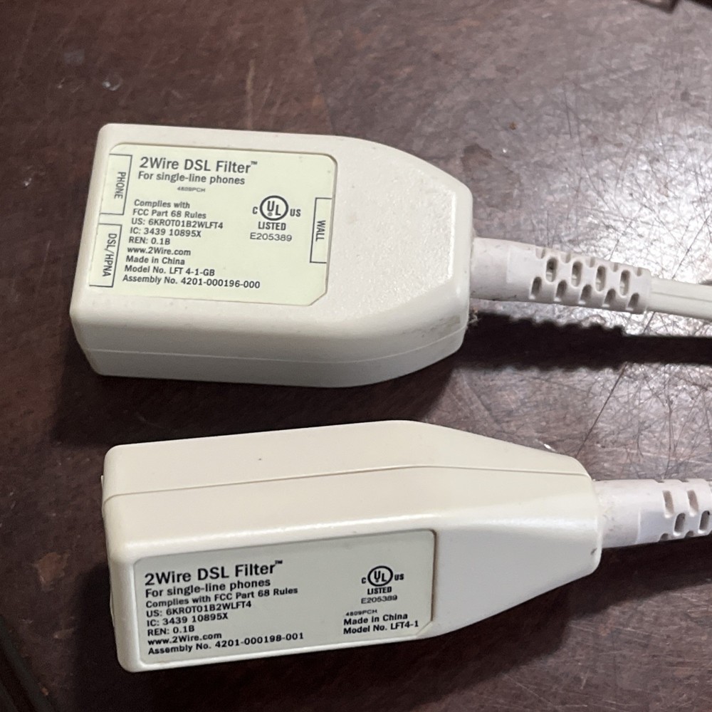 2-Wire DSL Filter LFT 4-1-GB DSL Phone Line Bundle