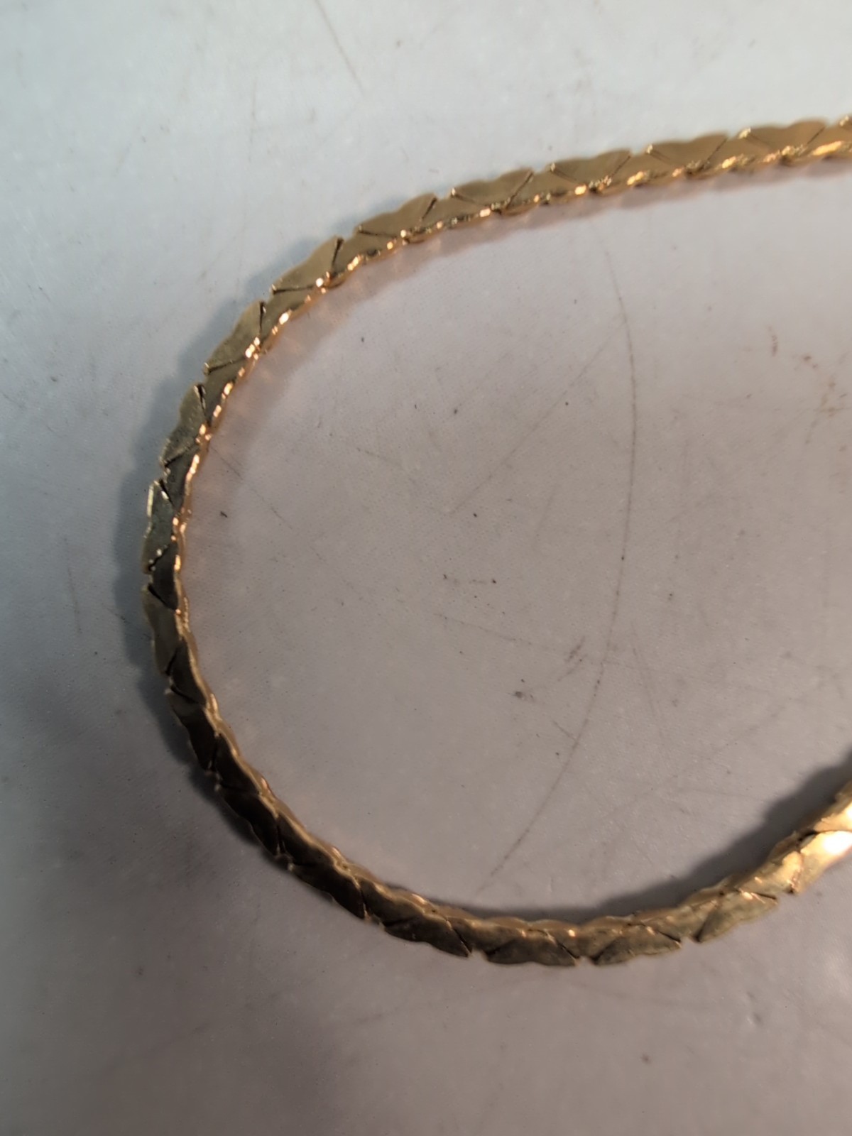 Vintage 1960's Pierre Cardin 14K Gold Filled 20" Serpentine Link Necklace 5g NOS