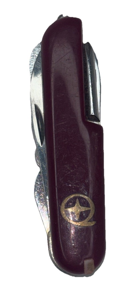 Diamond Superior Multi Purpose Pocket Knife Maroon Corkscrew Scissors No Twizzer