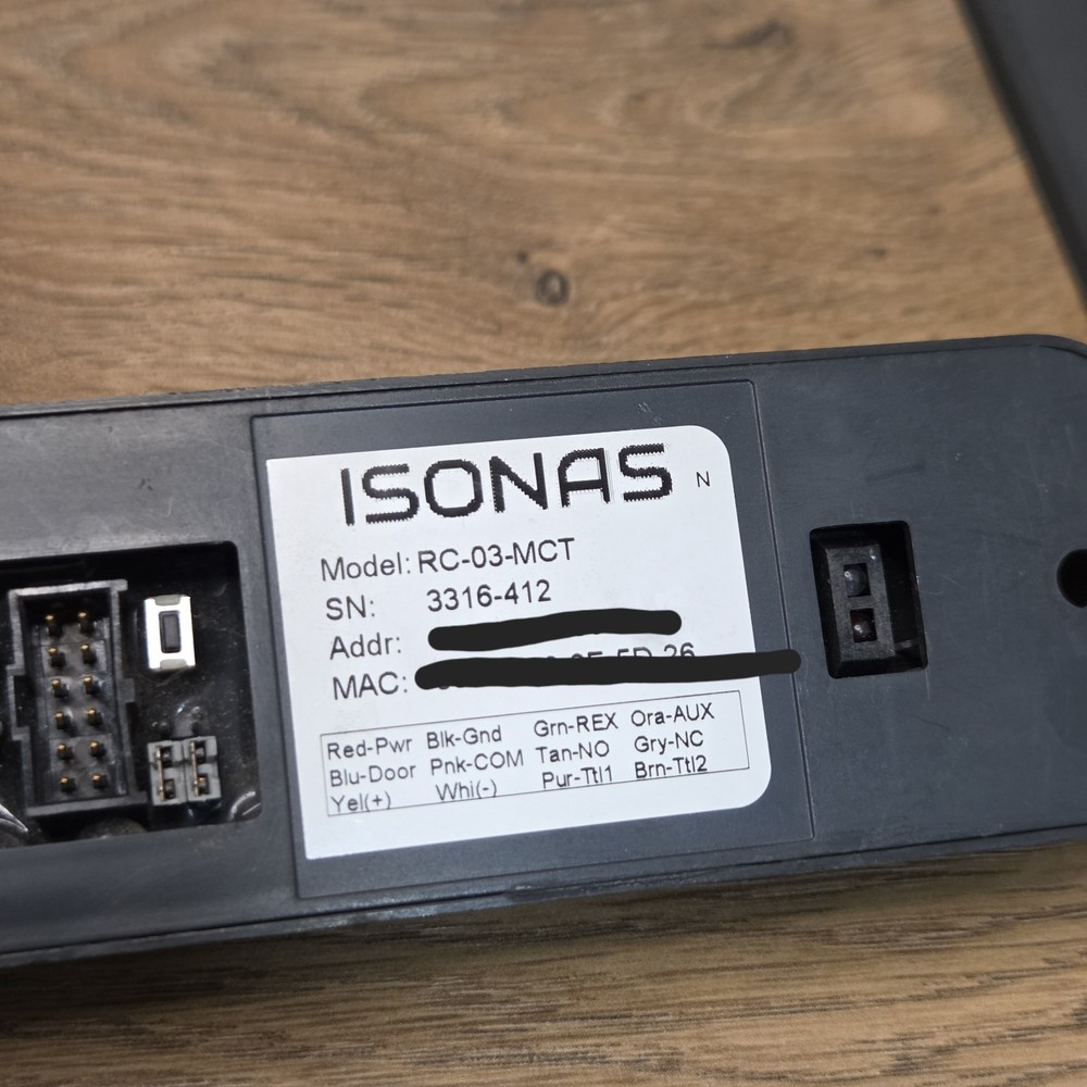 ISONAS PN: RC-03-MCT PowerNet IP Reader-Controller