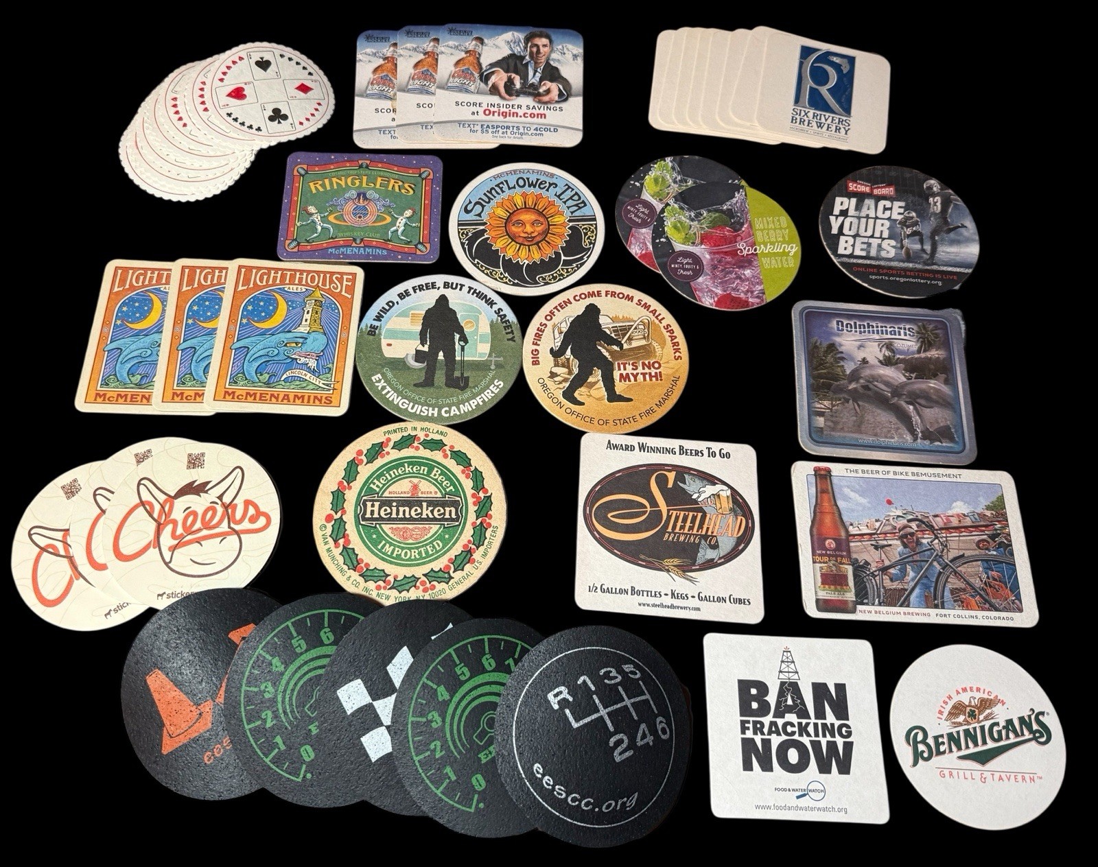 Vtg Collectable Brewery/Wine Bar Coasters Breweriana PNW-Autos etc.