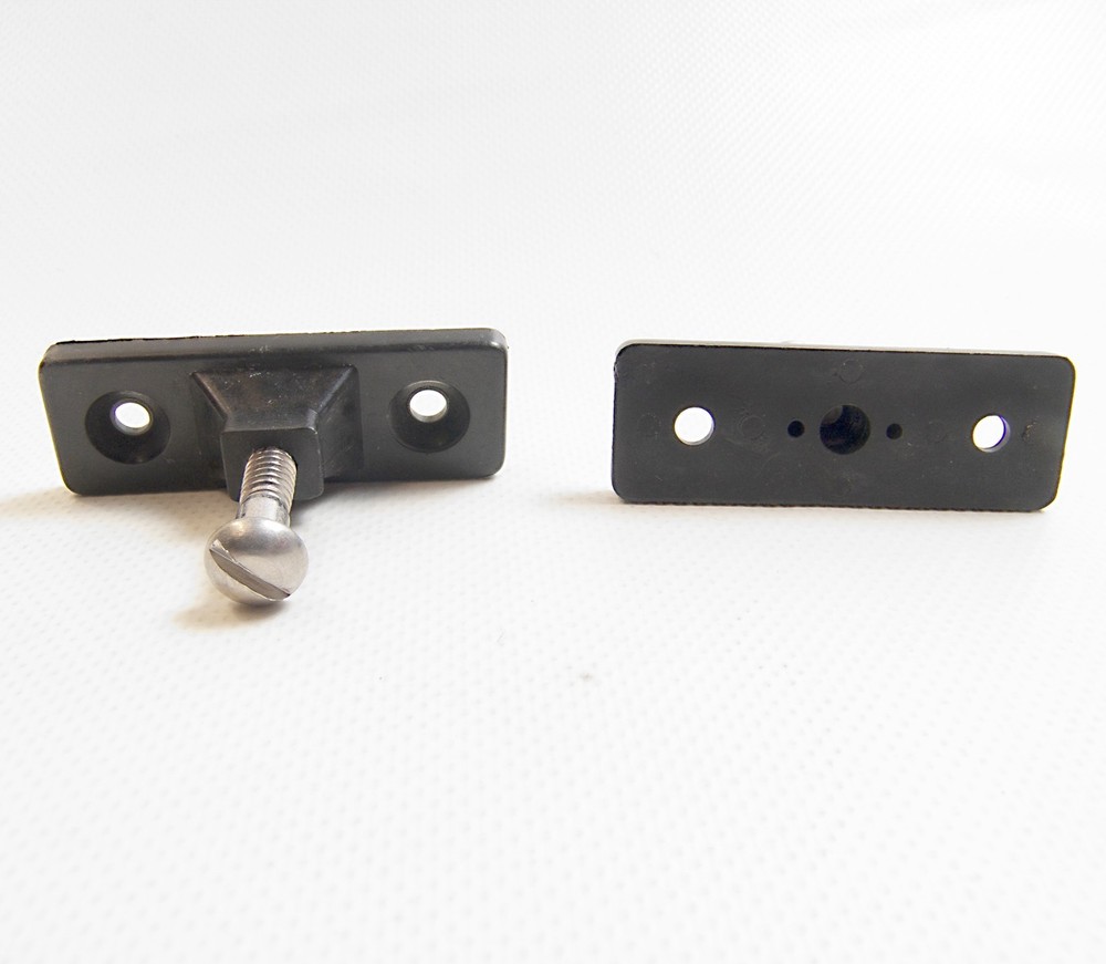 Nylon Side Mount, Black, Bimini, Deck Hardware, 2 Pieces, Free Shipping!