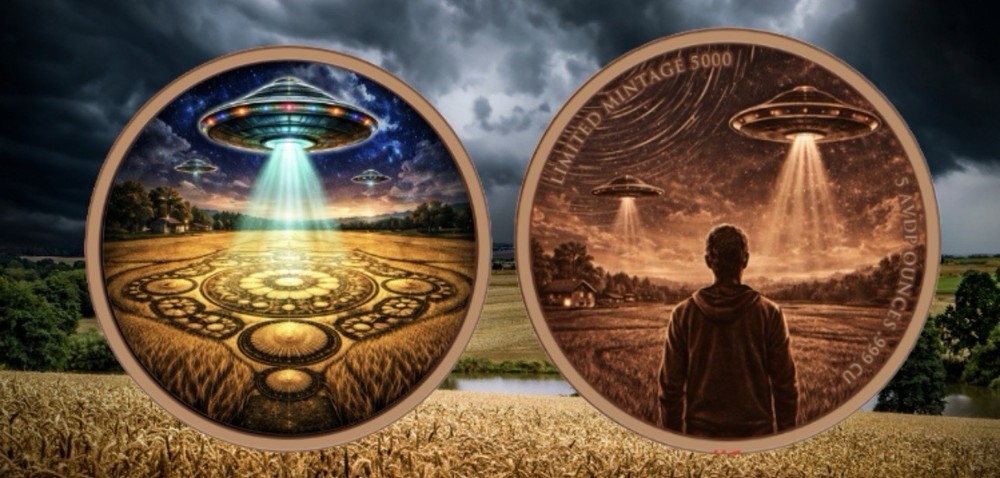 The Arrival Colorized 5 oz Copper Round ((PRE-ORDER)
