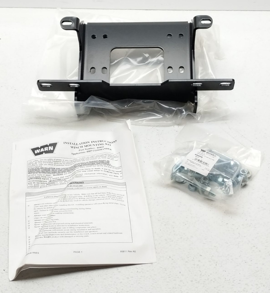 WARN 85810 UTV Winch Mount 2011-2019 Can-Am Commander 800 1000