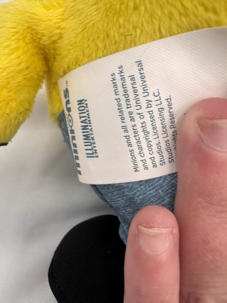 Minions Blushing Talking Bob Plush Light Up with Teddy Bear Thinkway 10” Working