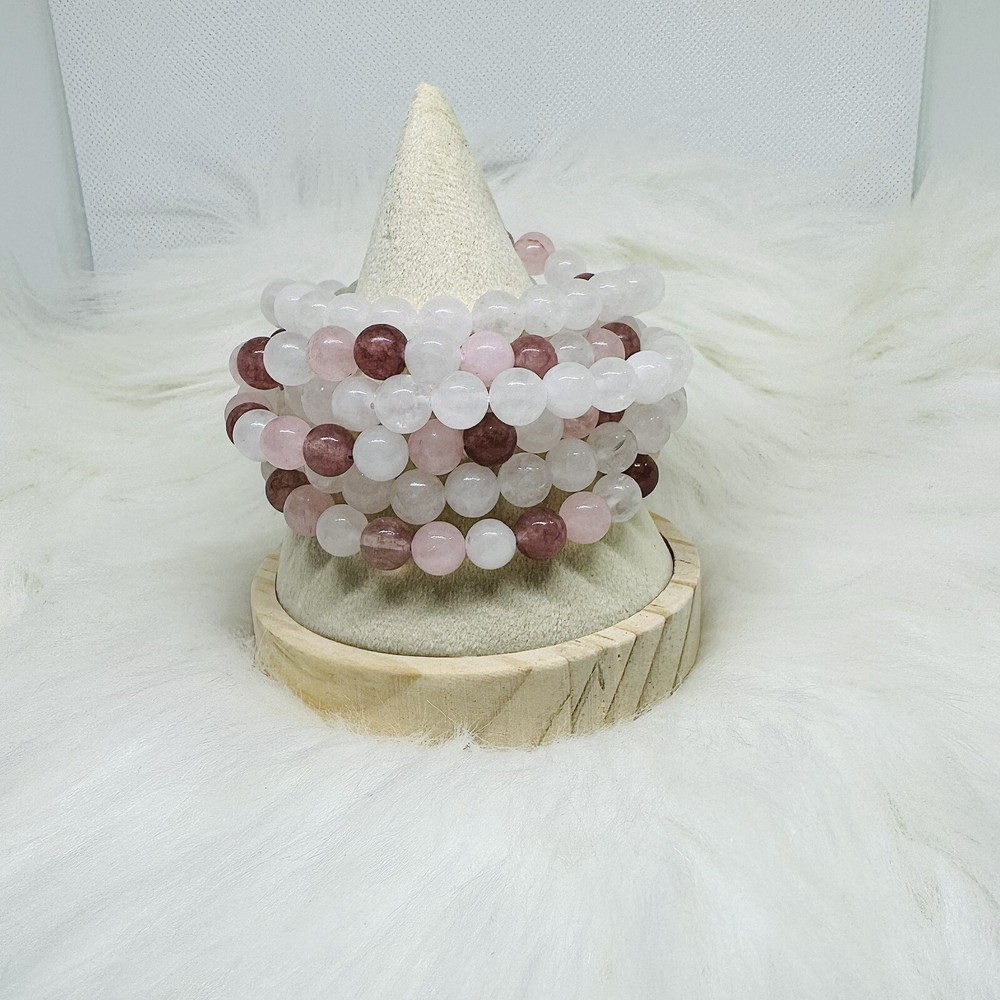 Sakura Berry Stone Beaded Bracelets