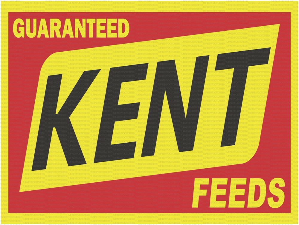 Kent Feeds 9" x 12" Metal Sign