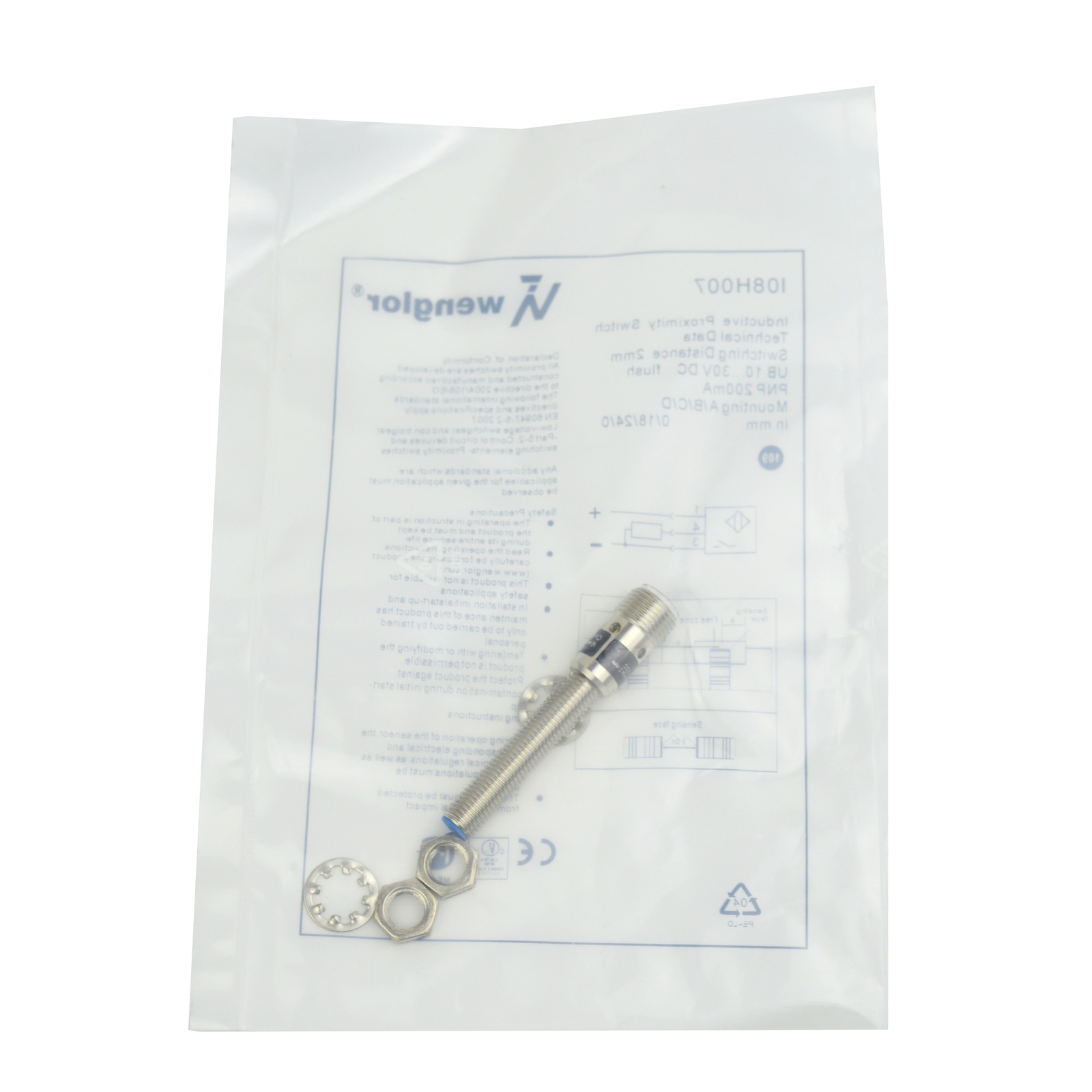 Wenglor Proximity Switch Sensor I08H007 PNP New