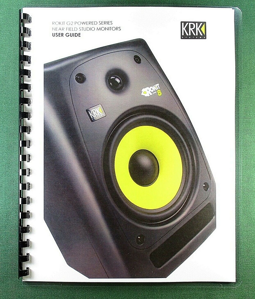 KRK Rokit G2 User Guide: Full Color & Protective Covers!